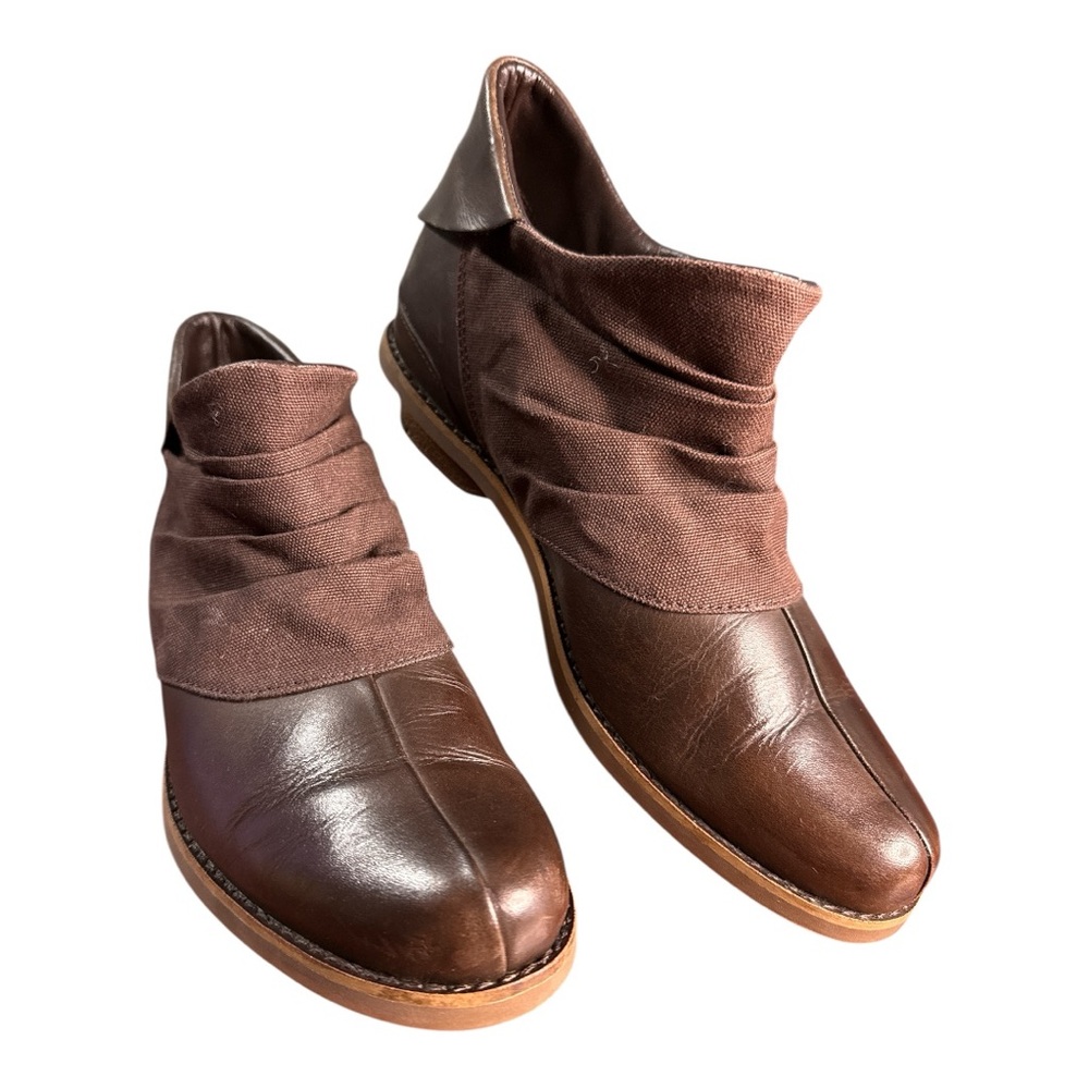 Merrell Adaline Bluff Espresso Brown Leather Ankle Booties Women’s Size 7